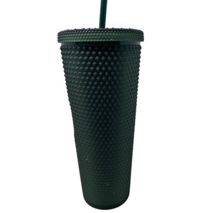 Starbucks Studded Dark Matte Green Tumbler Venti 24 oz