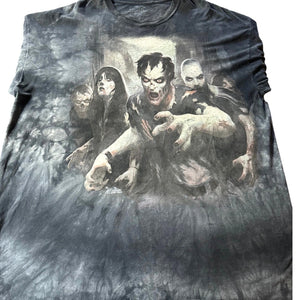 The Mountain Zombie Horror Tie Dye T Shirt 3XL Gray Graphic USA Made Print