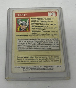 Thor 1990 Impel Marvel Universe Base #18 Trading Comic Card