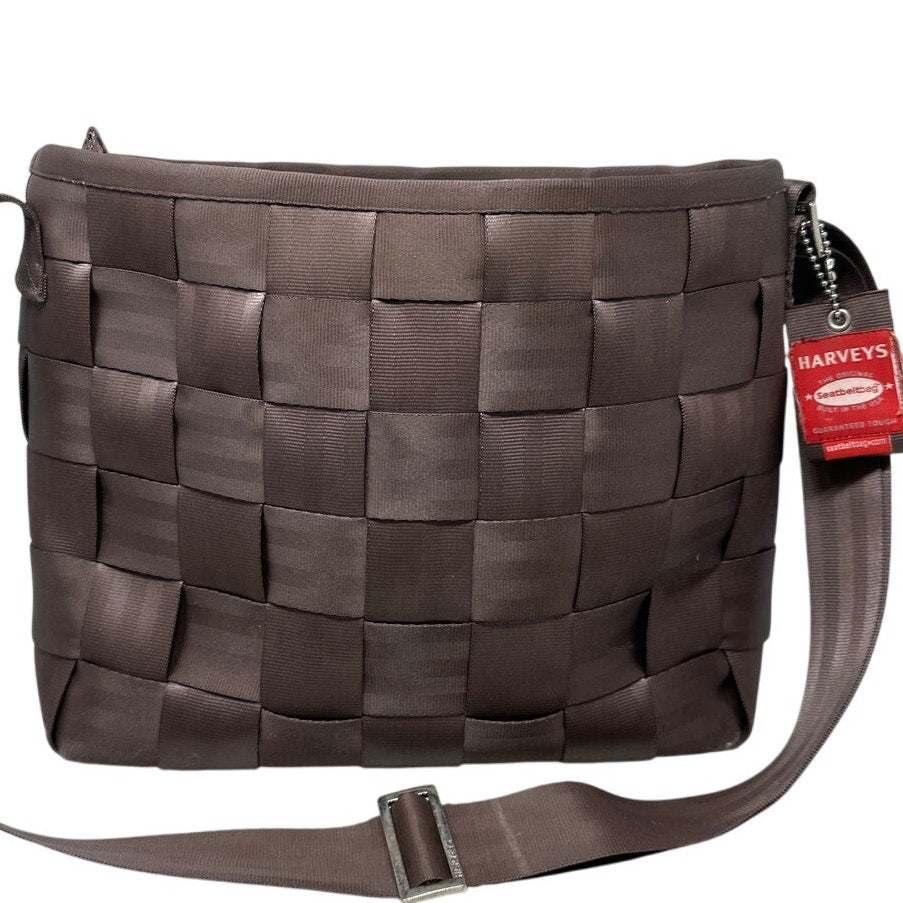 Harvey Original Seatbelt Bag Tote Brown Large Purse
