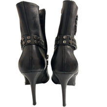 Load image into Gallery viewer, Harley-Davidson Black Desiree Strap Stiletto Boots Ladies Size 6 #84044
