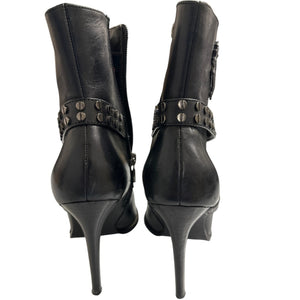 Harley-Davidson Black Desiree Strap Stiletto Boots Ladies Size 6 #84044