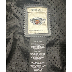 Harley Davidson Leather Jacket Black Coat Small Riding Gear