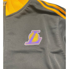 Load image into Gallery viewer, Adidas LA Lakers Track Jacket Gray Gold Full Zip XL
