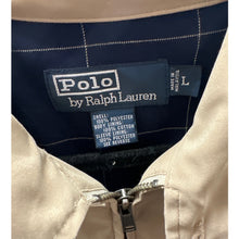 Load image into Gallery viewer, Vintage Harrington Jacket by Polo Ralph Lauren Tan Zip Large
