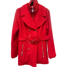 Load image into Gallery viewer, G by Guess Coat Red XL Belted Wool Blend

