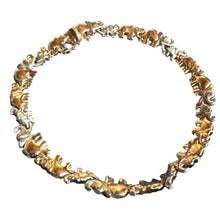 Load image into Gallery viewer, 14K Yellow Gold Elephant Bracelet 9.36 g Solid Gold Link Chain Jewelry
