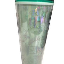 Load image into Gallery viewer, Starbucks 2022 Holiday Mint Winter Woodland Lace 24 Oz Tumbler
