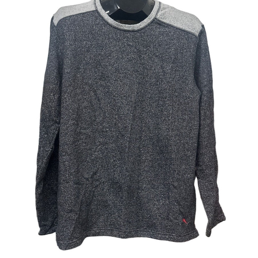 Tommy Bahama Sweatshirt L Sweater Gray Cotton Pullover