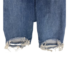 Load image into Gallery viewer, PAIGE Hoxton Crop Jeans 26 High Rise Blue Raw Hem Wear Cuffs
