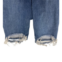 Load image into Gallery viewer, PAIGE Hoxton Crop Jeans 26 High Rise Blue Raw Hem Wear Cuffs
