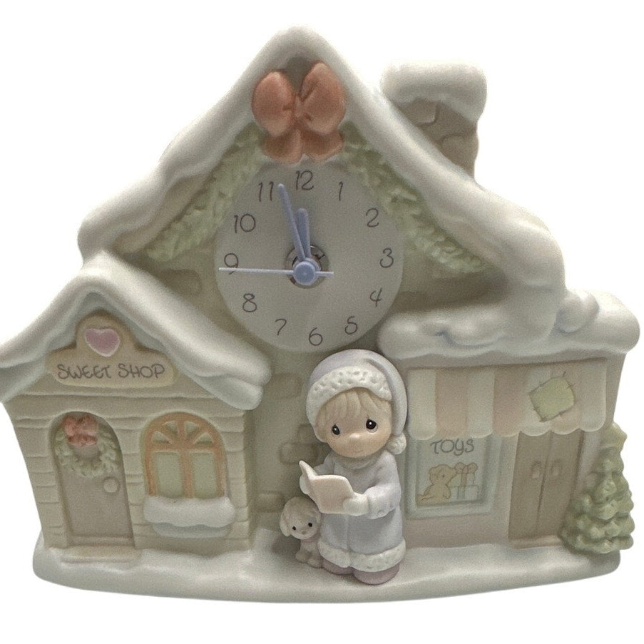 Enesco Precious Moments Collection Sugar Town Square Clock New