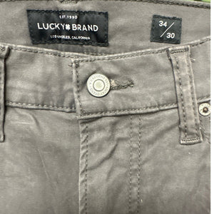 Lucky Brand 121 Slim Fit Men’s Pants Gray 34x30