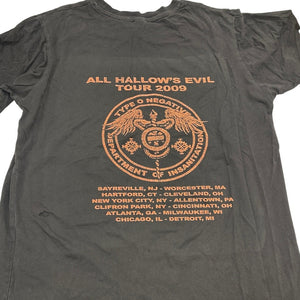 Type O Negative All Hallow’s Evil Tour 2009 Tee Dept. of Insanitation Design M