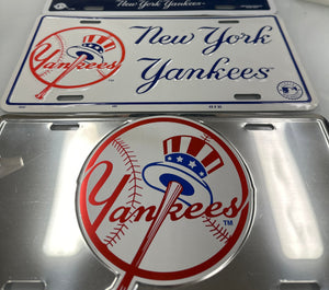 New York Yankees License Plates - Set of 3