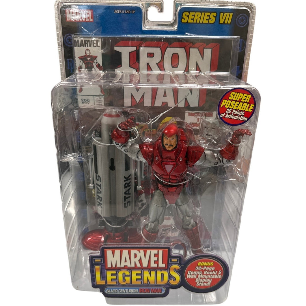 Toy Biz Marvel Legends Series VII Silver Centurion Iron Man Sealed 2004