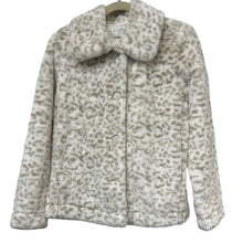 Load image into Gallery viewer, Z Supply Faux Fur Coat Jacket Size XS Animal Print Cheetah
