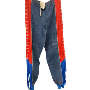 Vintage 90's Kappa Tracksuit Red & Blue Denim Two-Piece