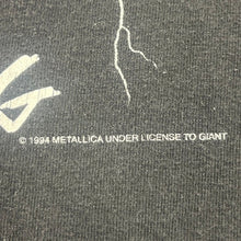 Load image into Gallery viewer, Vintage 1994 Metallica Ride The Lightning Band Tee XL Giant Tennessee River
