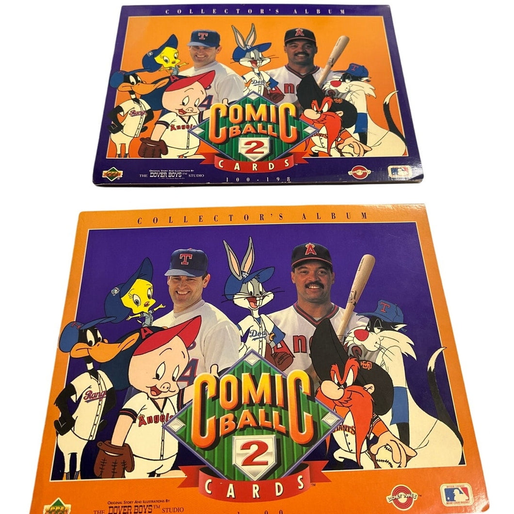 1991 Upper Deck Comic 2 Albums (Full Sets) Looney Tunes MLB Warner Bros