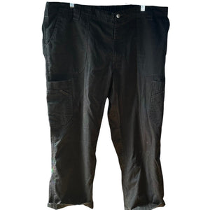 Carhartt Men's XL Short Black Ripstop Cargo Scrub Pants C54106S Drawstring