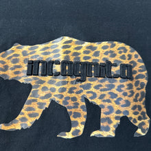 Load image into Gallery viewer, Brooklyn Standard Incognito Leopard Bear Graphic T Shirt Black Size Medium Rare
