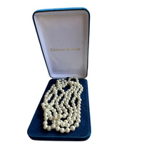 Load image into Gallery viewer, Camrose &amp; Kross JBK Jackie Kennedy 56” Faux Pearl Necklace Box COA
