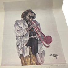 Load image into Gallery viewer, 1991 Miles Davis LaCurtis Dooley Signed Commemorative Jazz Poster 15x21 Vintage
