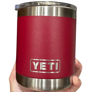 YETI Rambler 10 oz Lowball Harvest Red Tumbler MagSlider Lid New