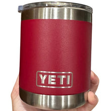 Load image into Gallery viewer, YETI Rambler 10 oz Lowball Harvest Red Tumbler MagSlider Lid New
