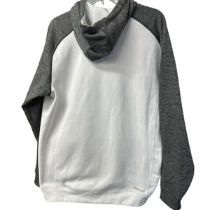 Adidas Climawarm Pullover Hoodie Large Comfy White & Grey