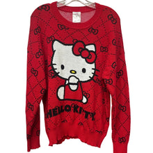 Load image into Gallery viewer, Hello Kitty Sweater Sanrio Graphic Red Large
