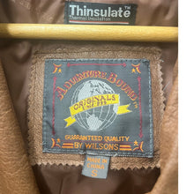 Load image into Gallery viewer, Wilsons Adventure Bound Womens Brown Leather Jacket Small Vintage
