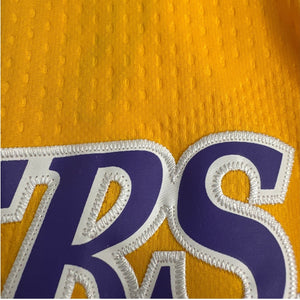 Nike NBA Lakers Kyle Kuzma #0 Jersey Swingman Yellow Size 50 Wish Patch
