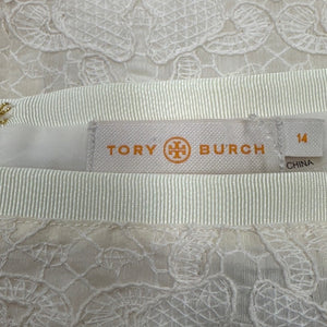 Tory Burch Lace Skirt Size 14 Cream