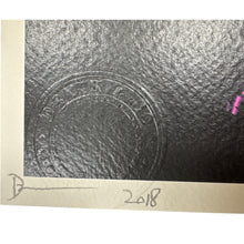 Load image into Gallery viewer, DEATH NYC “Monroe Tattoo Purple” Signed Serigraph 2018 11.9x8.4
