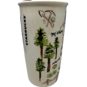 NEW Starbucks 2016 California Double Walled Ceramic Travel Traveler Coffee Mug