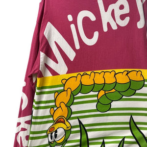 Disney Parks Mickey Mouse Yellow Flower Long Sleeve Shirt