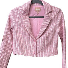 Load image into Gallery viewer, Show Me Your Mumu Waldorf Jacket Pink Daisy Jacquard Blazer Medium USA
