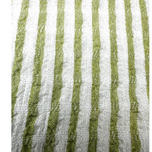 Load image into Gallery viewer, Jane + Delancey 3X Green White Striped Roll Tab Button Shirt Pool Cover Up
