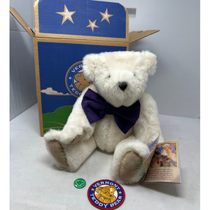 Vermont Teddy Bear Alien Plush Removable Face w/ Box, Patch, Button, Manual RARE