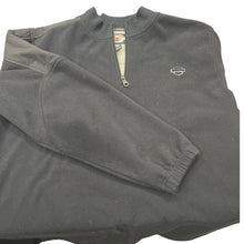 Load image into Gallery viewer, Harley Davidson Fleece Quarter Zip Pullover Black Large Embroidered Logo
