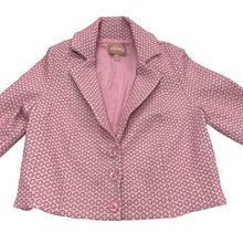 Load image into Gallery viewer, Show Me Your Mumu Waldorf Jacket Pink Daisy Jacquard Blazer Medium USA
