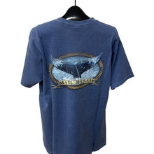 Load image into Gallery viewer, Vintage Whale Distressed T-Shirt Maui Hawaii Blue 90&#39;s Large
