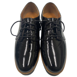 Chinese Laundry Kiss 001A Black Patent Platform Oxfords Men 7.5M Unisex