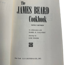 Load image into Gallery viewer, The James Beard Cookbook 1st Edition 1970 Hardcover Book Club w/Dust Jacket
