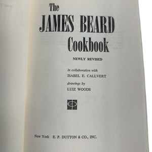 The James Beard Cookbook 1st Edition 1970 Hardcover Book Club w/Dust Jacket