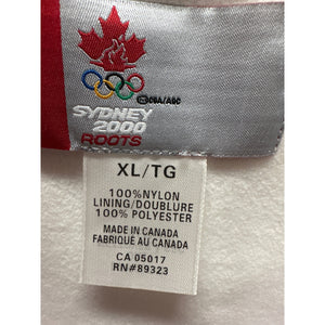 Roots Canada Sydney 2000 Olympic Team Vest XL Red White Nylon Fleece Lined
