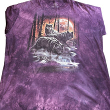 Load image into Gallery viewer, The Mountain Wolf Moon Purple Tie Dye T Shirt 3XL Made USA
