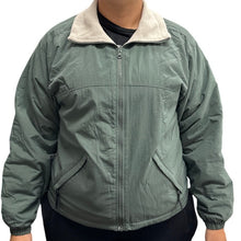 Load image into Gallery viewer, Columbia Core Interchange Jacket Womens Small Green Fleece Lined Zip Up Coat
